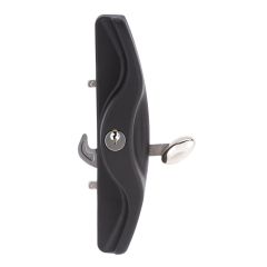 LAWSON 5PIN DOUBLE CYLINDER OUTER PULL STEEL STRIKE 43MM SCREWS 5RP TP Black