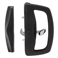 OXLEY SNIB ONLY INT, PLASTIC OUTER PULL, NO CYLINDER, NO STRIKE Black
