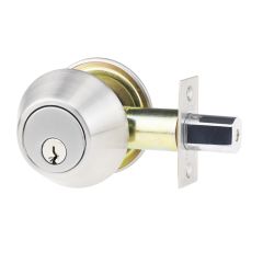DOUBLE CYLINDER DEADBOLT TP 5PIN PROJECT KEYED Satin Stainless Steel