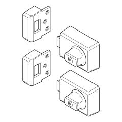 W75 DEADLATCH TIMBER FRAME STRIKE TWIN DP Satin Chrome