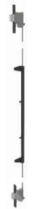 TASMAN ESCAPE 3 POINT LOCK ACCESSORY KIT Black