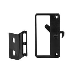 BASS SLIDING SCREEN DOOR HANDLE STANDARD STRIKE NO LUG Black