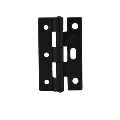 STEPPED SECURITY DOOR HINGE STEEL FIXED PIN DP BLK PK=3 White
