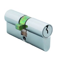WHITCO EURO DOUBLE CYLINDER 35/35MM FIXED CAM C4 6 PIN 6KA Chrome Plate