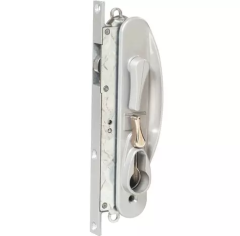 LEICHHARDT STANDARD SLIDING SECURITY DOOR LOCK NO CYLINDER SHARP SILVER KINETIC PEARL