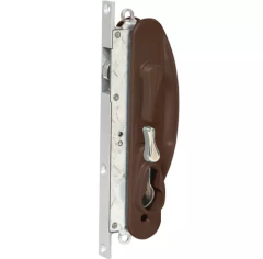LEICHHARDT STANDARD SLIDING SECURITY DOOR LOCK NO CYLINDER Brown
