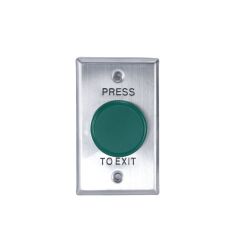 HEAVY DUTY MUSHROOM STYLE EGRESS BUTTON, IP66, GREEN Stainless Steel
