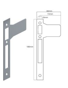 STRIKER BIFOLD SS 72MM Satin Stainless Steel