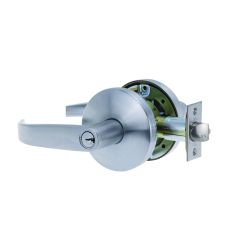YALE KEY IN LEVER 3 SINGLE CYL EXTERIOR DEADLATCH SET 70MM 5RP Satin Chrome