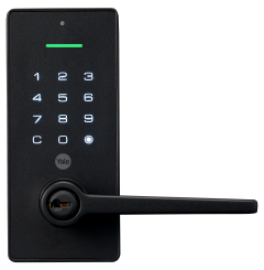 YALE LIBI DIGITAL LEVER KEYED MATT BLACK Matt Black