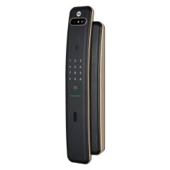YALE LUNA PRO+ 60MM BACKSET CHAMPAGNE GOLD WITH YALE HOME MODULE CHAMPAGNE GOLD