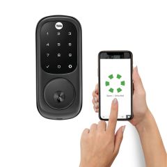 YALE ASSURE KEYED MATT BLACK WITH YALE HOME APPLE HK Matt Black