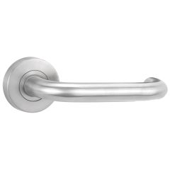 LEVER 2 PASSAGE SET NO LATCH Satin Stainless