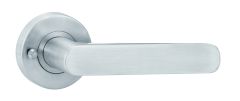 LEVER 3 PRIVACY SET WITH LATCH Satin Stainless