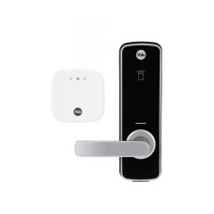 YALE UNITY ENTRANCE LOCK FIRE RATED SILVER WITH CONNECT PLUS HUB 2 Silver