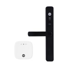 YALE UNITY SECURITY SCREEN DOOR LOCK MATT BLACK WITH CONNECT PLUS HUB 2 Matt Black