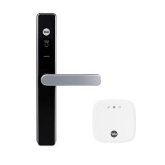 YALE UNITY SECURITY SCREEN DOOR LOCK SILVER WITH CONNECT PLUS HUB 2 Silver