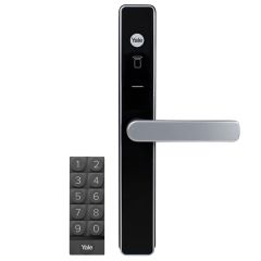YALE UNITY SECURITY SCREEN DOOR LOCK SILVER WITH SMART KEYPAD Silver