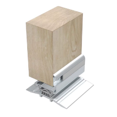 DOOR BOTTOM SWEEP SEAL 40W FACE MNT 2100 SIL Silver