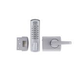 DX DIGITAL KEYPAD WITH 002 DEADLATCH WITH LEVER TP Satin Chrome