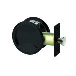 SYMMETRY ROUND CAVITY SLIDING DOOR PASSAGE SET DP Matt Black