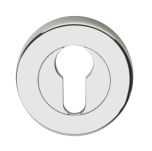 VELOCITY 55MM ROUND EUROPEAN CYLINDER ESCUTCHEON SC Satin Chrome