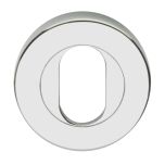 VELOCITY 55MM ROUND OVAL CYLINDER ESCUTCHEON CP Chrome Plate