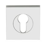 VELOCITY 55MM SQUARE EUROPEAN CYLINDER ESCUTCHEON CP Chrome Plate