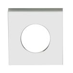 VELOCITY SMALL ROSE SQUARE TRIM PASSAGE SC - 1 PAIR Satin Chrome