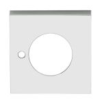 VELOCITY SMALL ROSE SQUARE TRIM PRIVACY CP - 1 PAIR Chrome Plate