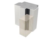 INTUMESCENT FIRE AND SMOKE SEAL 18X12 LNG SGL DR SET BLACK Black