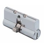 W8424 CYLINDER 2 X 5 PIN PROFILE 4 X KA Chrome Plate