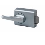 002 WITH LEVER OPEN OUT STRIKE TP Satin Chrome Pearl