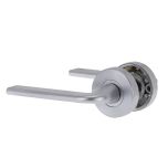 VELOCITY 55MM ROUND PASSAGE SET& L4 LEVER NO LATCH Satin Chrome