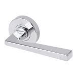 VELOCITY 55MM ROUND PRIVACY SET & 28 LEVER CP TP Chrome Plate