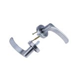 VELOCITY 55MM ROUND PRIVACY SET & 34 LEVER SC TP Satin Chrome