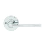 VELOCITY 55MM ROUND PRIVACY SET & L4 LEVER SP DP Satin Chrome Pearl