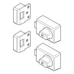 W75 DEADLATCH TIMBER FRAME STRIKE TWIN TP Satin Chrome
