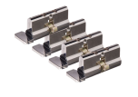 WHITCO EURO CYLINDER C4 PROFILE WITH NON HANDED TURN KNOB 4 X RKA PK=4 Chrome Plate