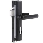 QUATTRO HINGED SECURITY DOOR LOCK NO CYLINDER Black