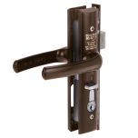 QUATTRO HINGED SECURITY DOOR LOCK DP Brown