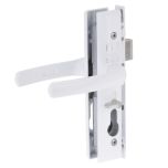 QUATTRO HINGED SECURITY DOOR LOCK NO CYLINDER White